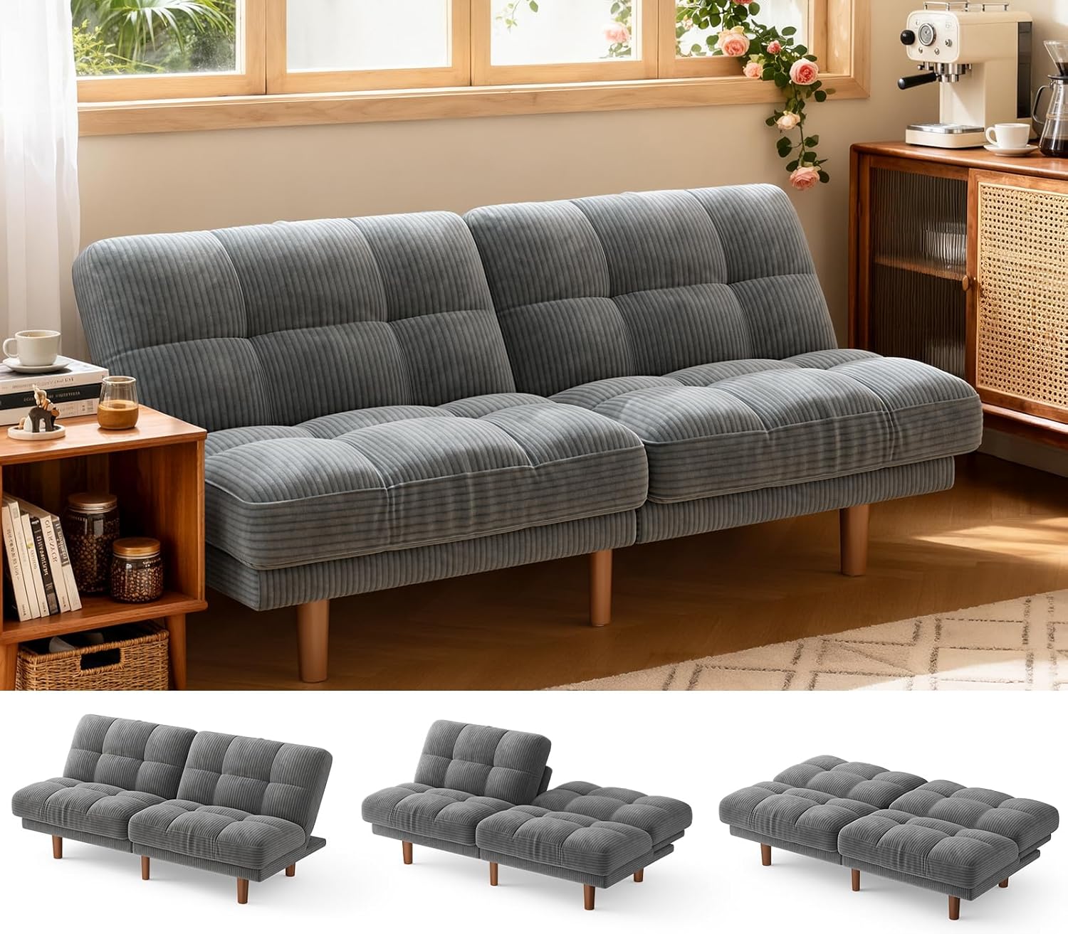 Home Office Guest Room - # Futon Çekyat Ayarlanabilir Sırtlık Yatar