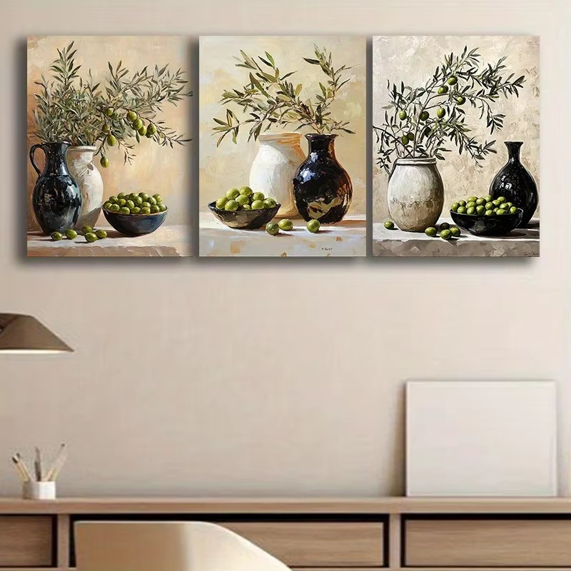 Home Office Depot - 3 adet Yazlık Zeytin Dalı Zeytin