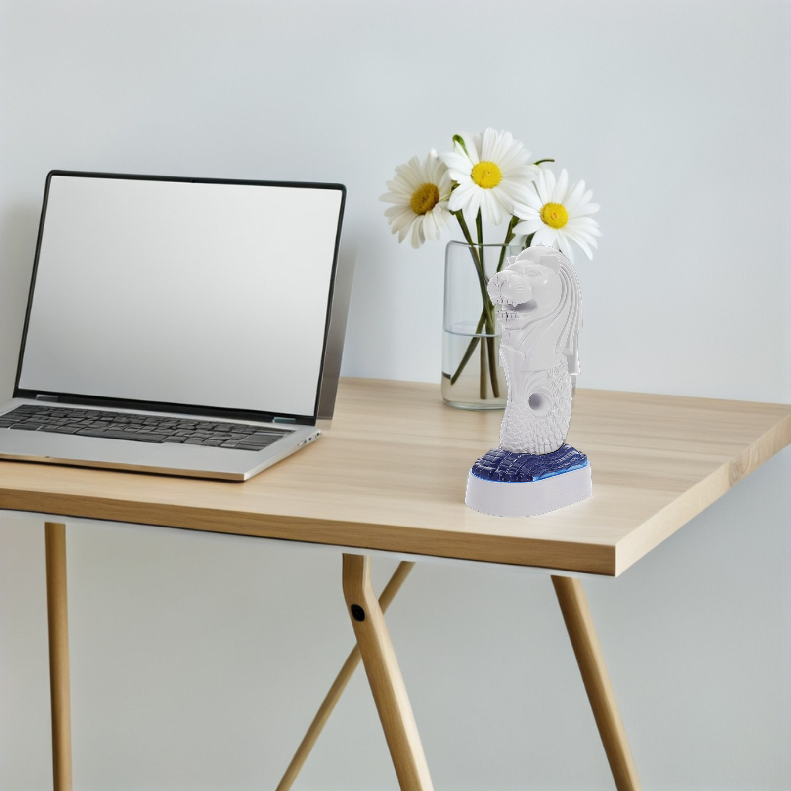 Home Office Singapore - Merlion Aslan Heykeli, Singapur İkonundan İlham
